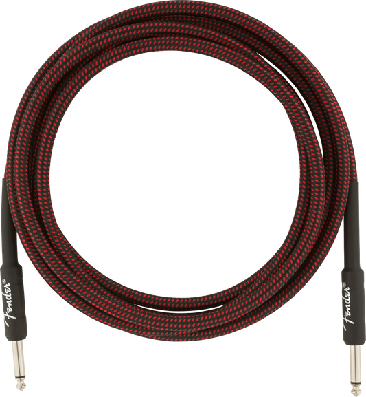 Fender Professional Series Instrument Cable, 10', Red Tweed