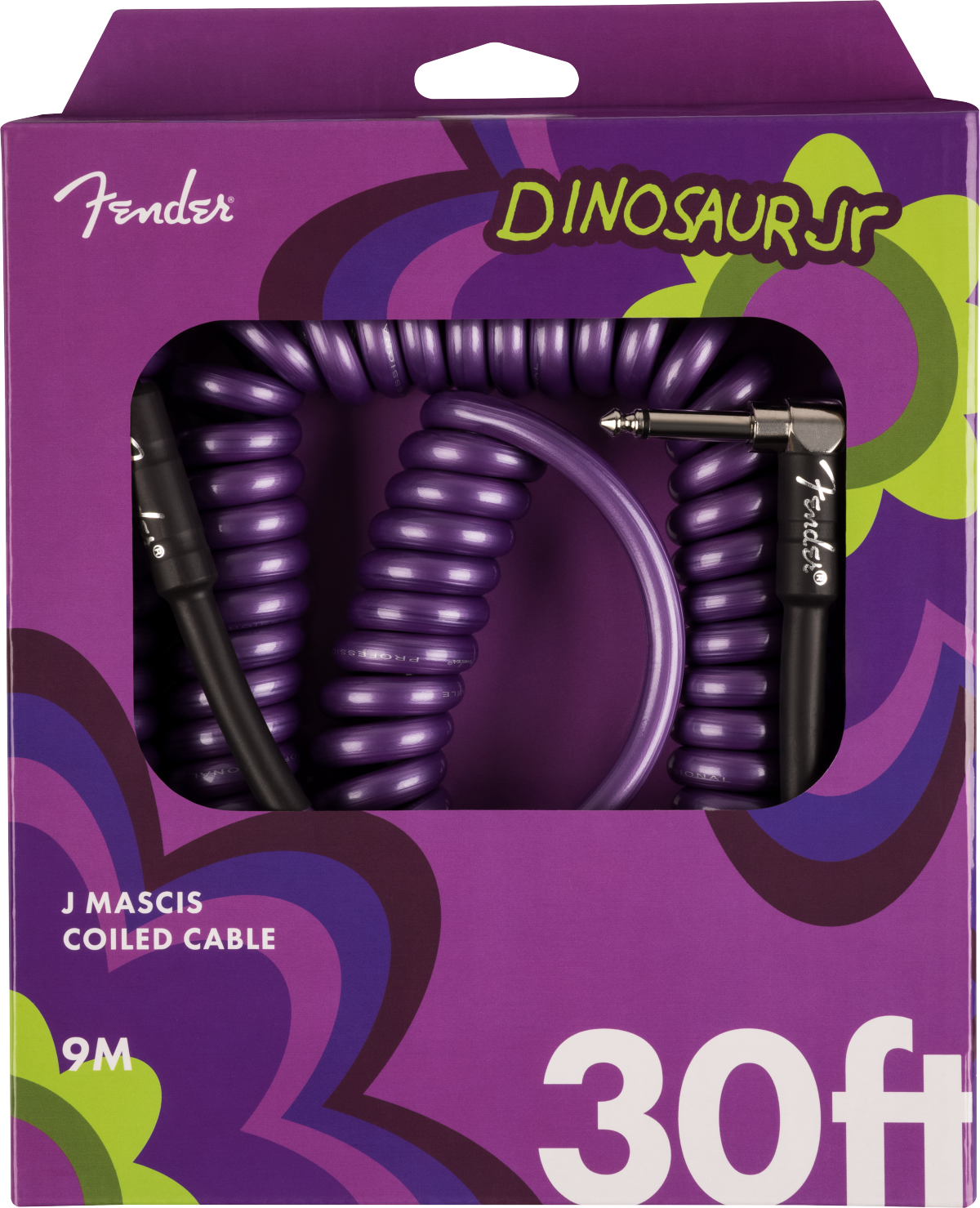 Fender J Mascis Coil Cable, 30', Purple