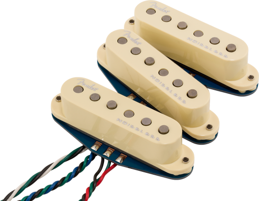 Fender Ultra Noiseless Vintage Stratocaster® Pickup Set, Vintage White (3)