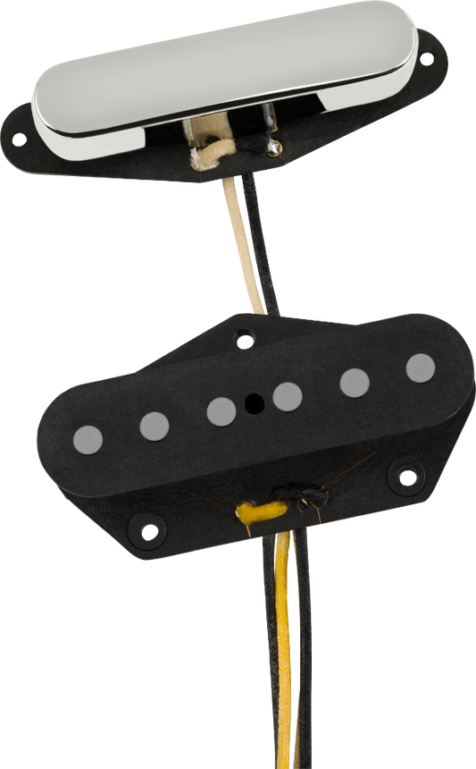 Fender Pure Vintage '61 Telecaster® Pickup Set, Black and Chrome (2)