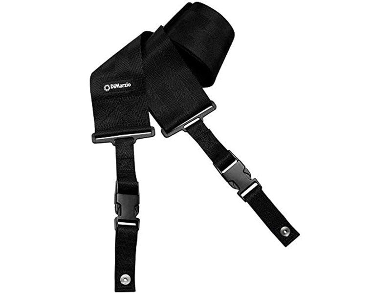 Dimarizo 3 Inch Bylon ClipLock Guitar Strap- Black