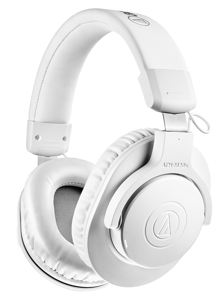 Audio Technica ATH-M20xBT - Wireless Over-Ear Bluetooth Headphones - White