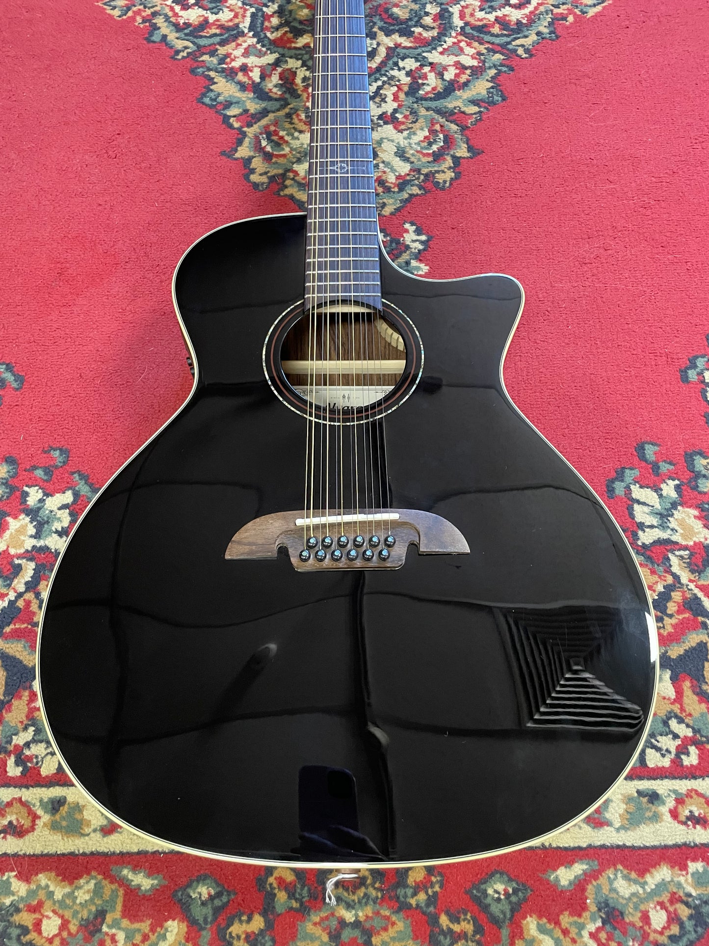 Alvarez AG70CE 12-String Acoustic Electric Guitar - Black
