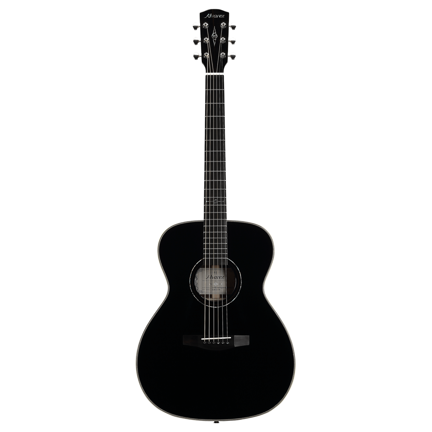 Alvarez Laureate Folk 70e Electric Acoustic Guitar - Blacktop