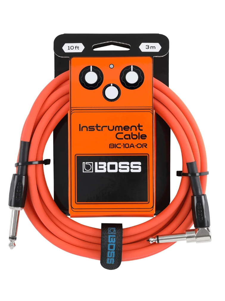 Boss BIC-10A 10ft Instrument Cable - Orange