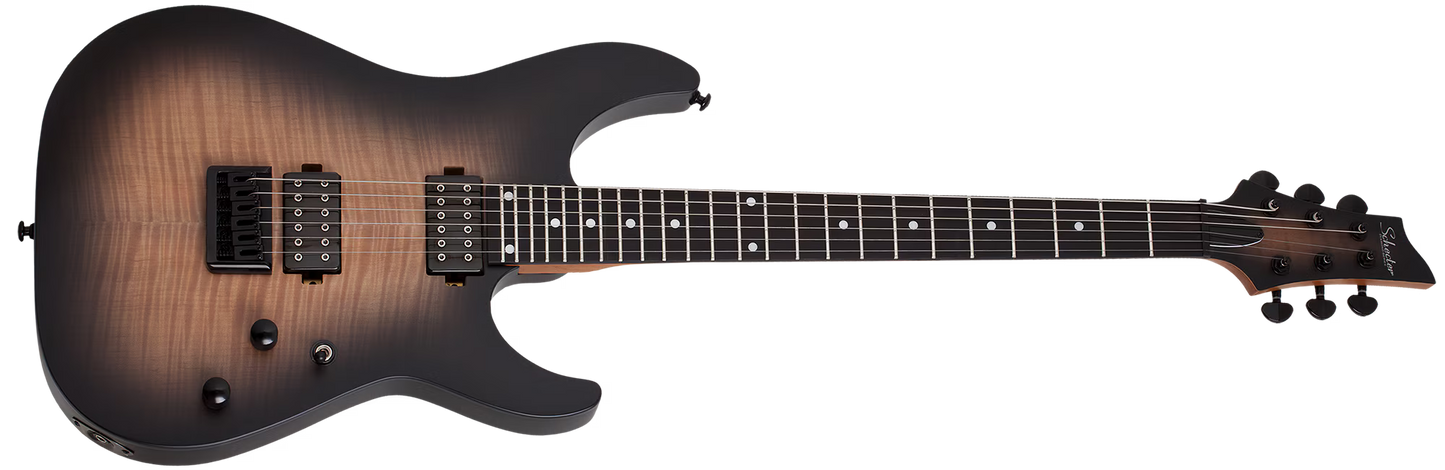 Schecter C-1 Standard Plus Electric Guitar - Ember Burst