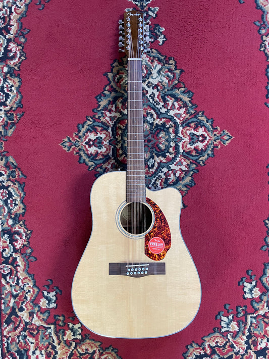 Fender CD-140SCE 12-String Acoustic Electric Guitar - Natural w/ Case