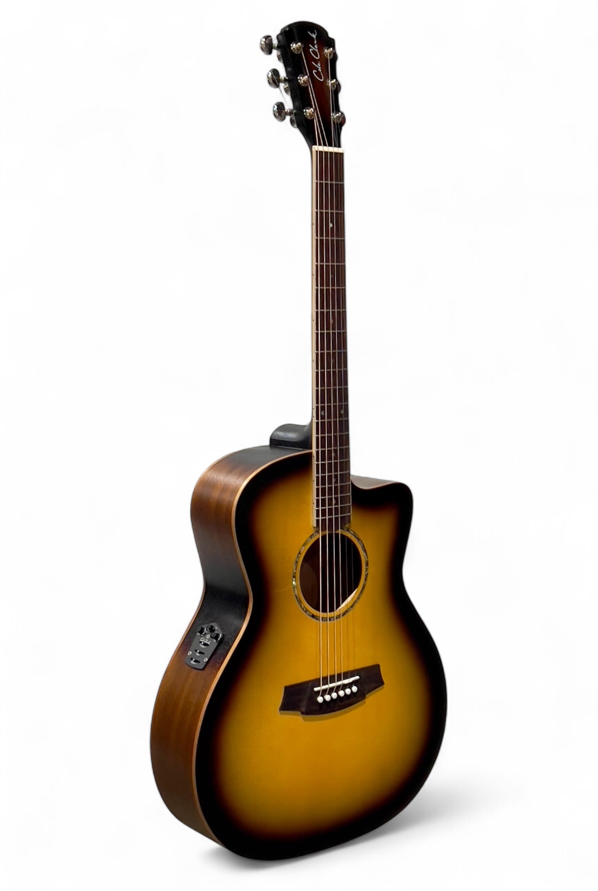 Cole Clark SAN1EC-SMAH-SUN Electric Acoustic Guitar - Sunburst