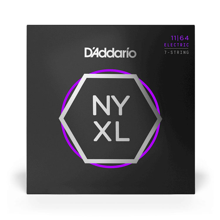 D'Addario NYXL NYXL1164 Medium 11-64 7-String Electric Guitar Strings