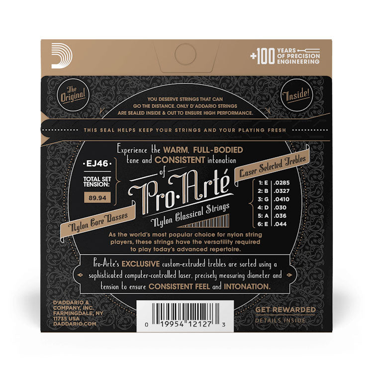D'Addario Pro-Arte EJ46 Hard Tension Nylon Classical Guitar Strings