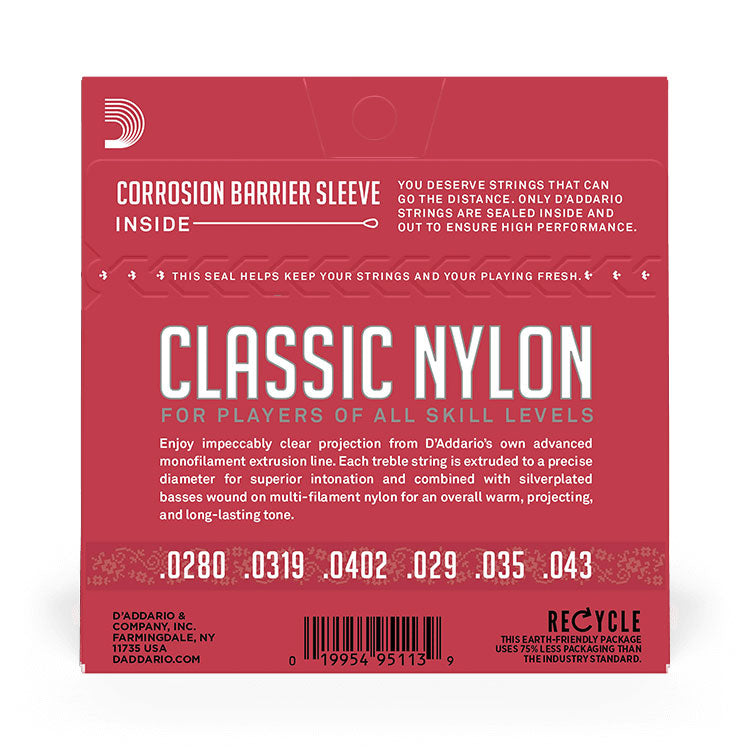 D'Addario Student EJ27N Normal Tension Nylon Classical Guitar Strings