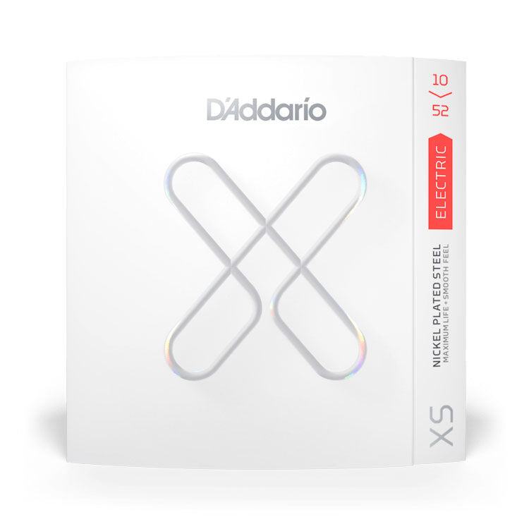 D'Addario XS Nickel XSE1052 Light Top/Heavy Bottom 10-52 Coated 6-String Electric Guitar Strings