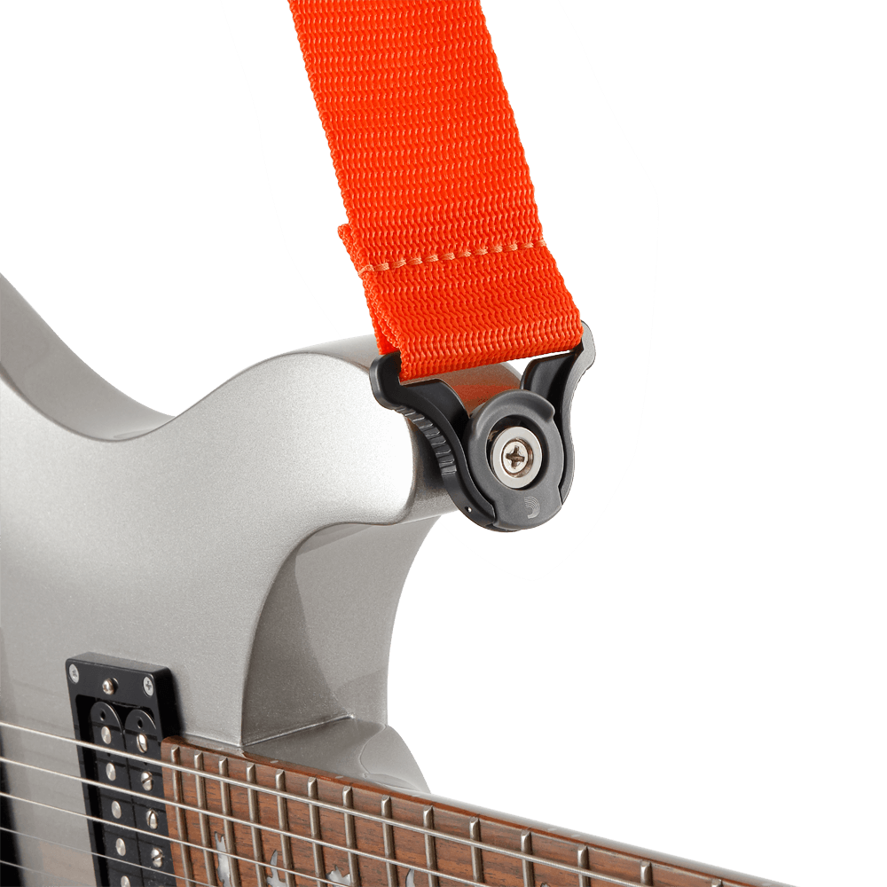 D'Addario Auto Lock Polypro Guitar Strap - Orange