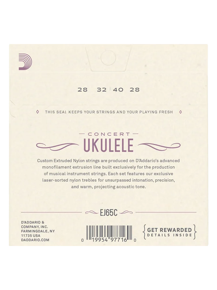 D'Addario EJ65C Pro-Arte Concert Ukulele Strings