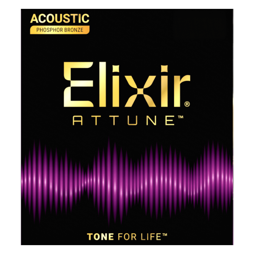Elixir Attune Phosphor Bronze 12-53 Light Acoustic Guitar Strings