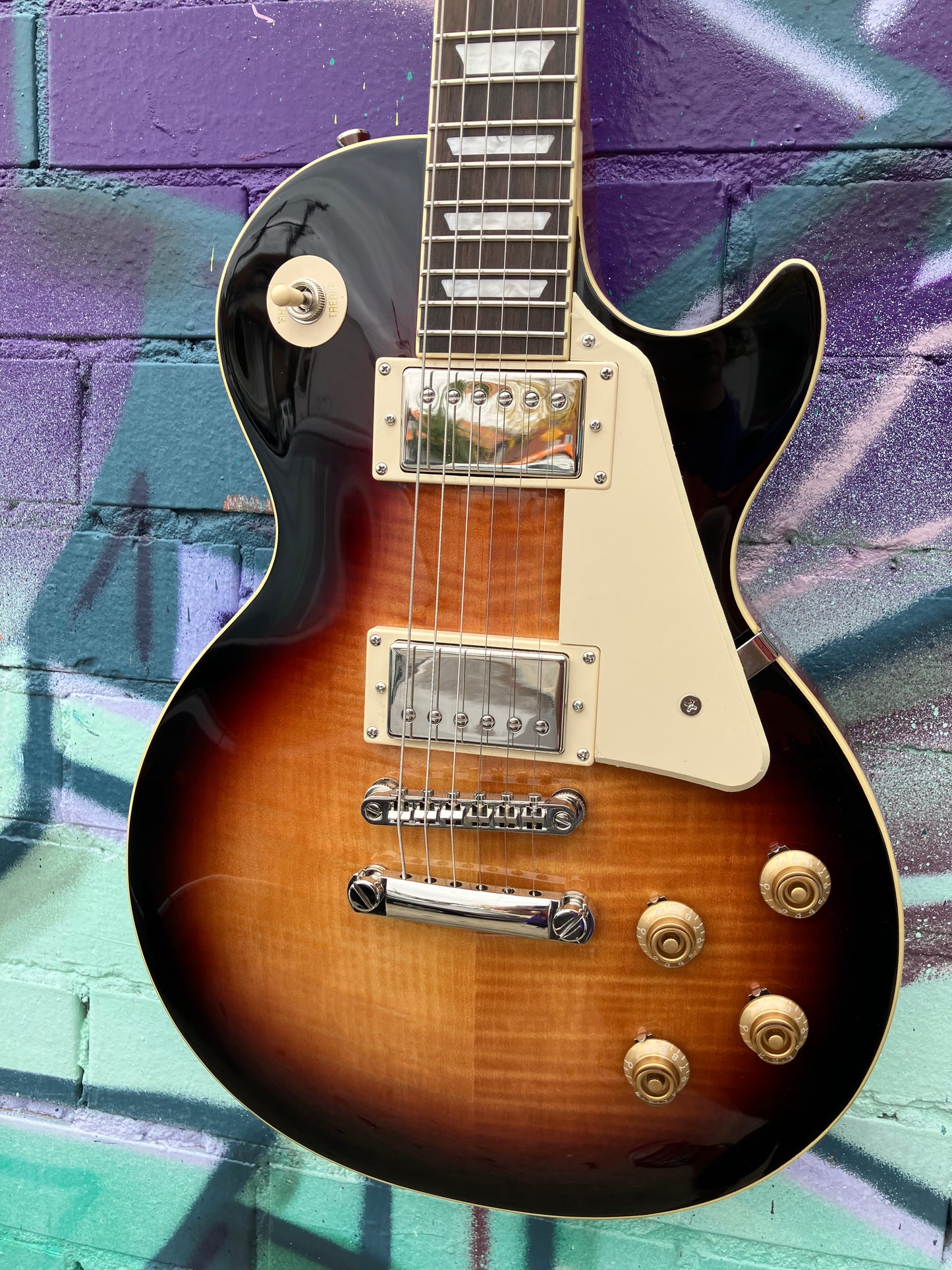 Epiphone Les Paul 50s Standard Figured Electric Guitar - Bourbon Burst