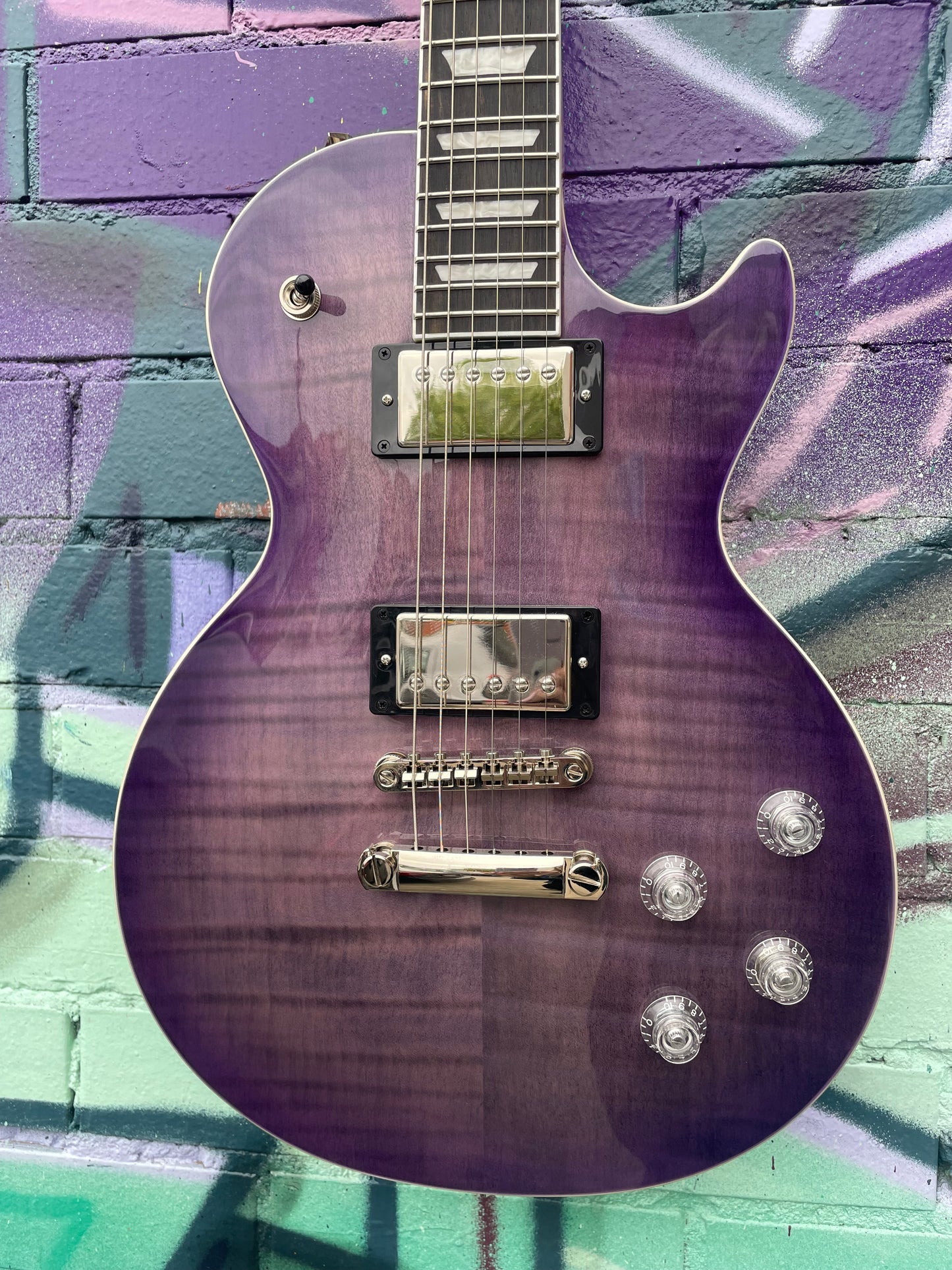 Epiphone Les Paul Modern Figured Electric Guitar - Purple Burst