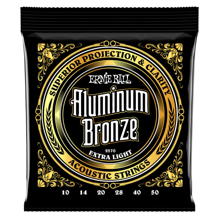 Ernie Ball Aluminium Bronze Extra Light 10-50 6-String Acoustic Guitar Strings