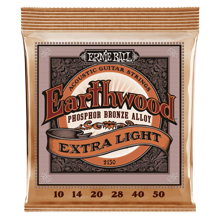 Ernie Ball Earthwood Phosphor Bronze Extra Light 10-50 6-String Acoustic Guitar Strings