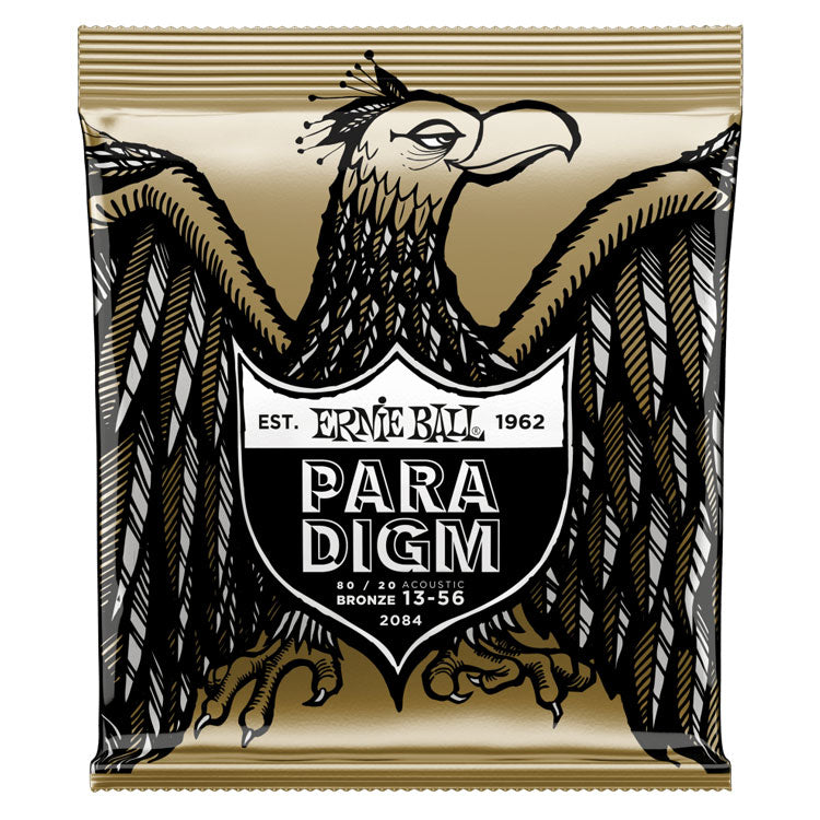 Ernie Ball Paradigm 80/20 Bronze Medium 13-56 6-String Acoustic Guitar Strings