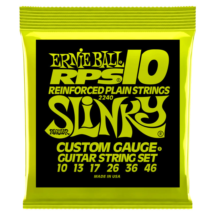 Ernie Ball Regular Slinky RPS 10-46 Nickel Wound 6-String Electric Guitar Strings