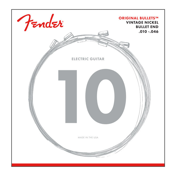 Fender 3150 Original Bullets 10-46 Pure Nickel 6-String Electric Guitar Strings