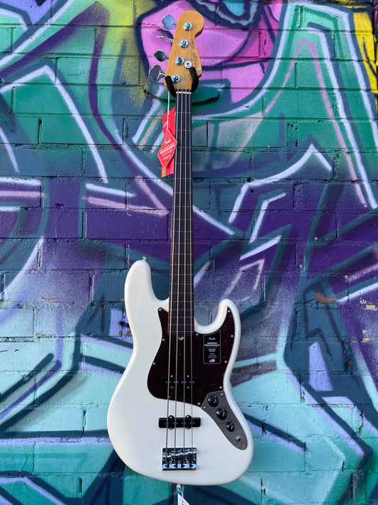 Fender American Professional II Fretless Jazz Bass - Olympic White