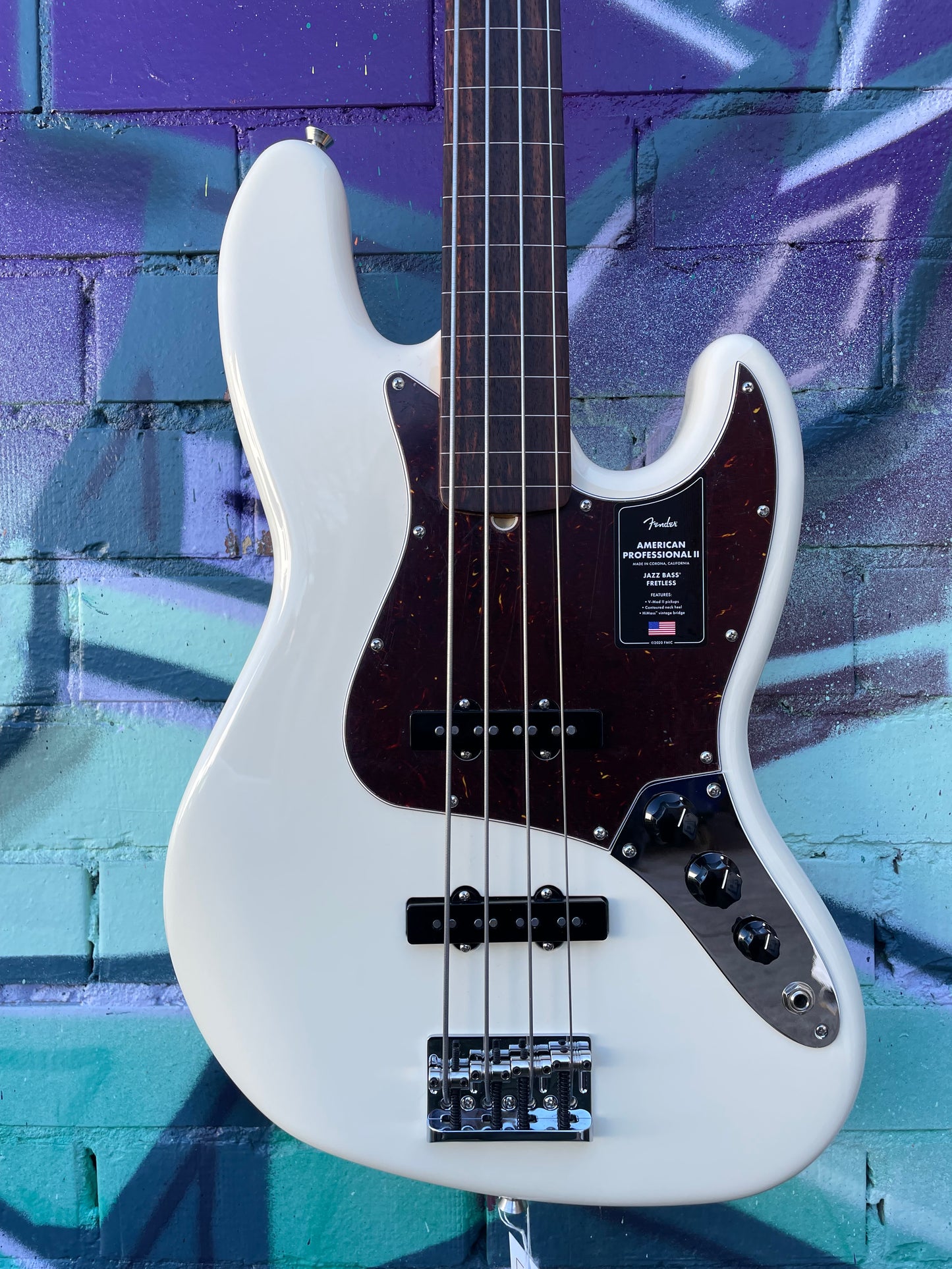 Fender American Professional II Fretless Jazz Bass - Olympic White
