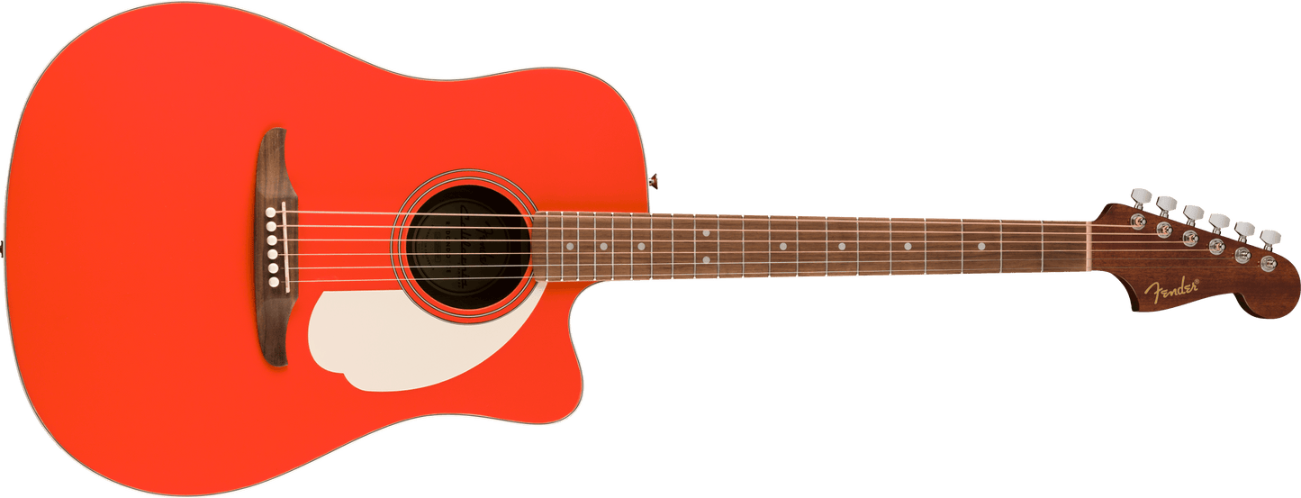 Fender California Standard Redondo CE Electric Acoustic Guitar - Fiesta Red