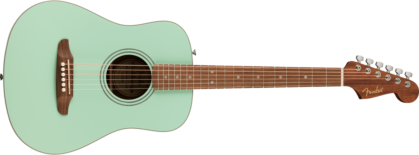 Fender California Standard Redondo Mini Acoustic Guitar with Bag - Surf Green