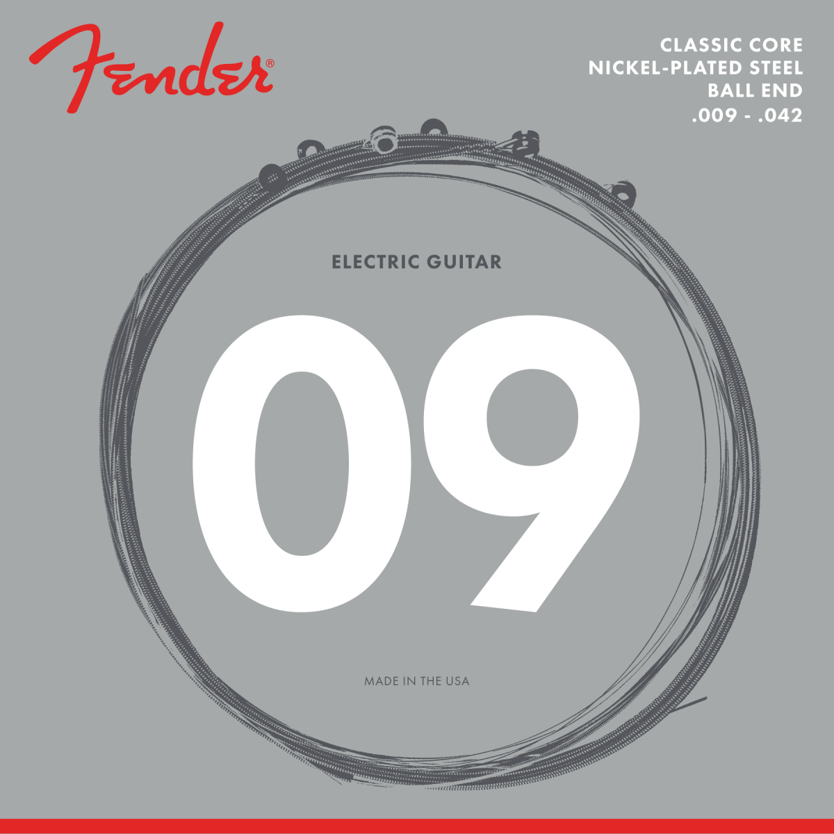 Fender Classic Core Nickel-Plated Ball-End - Electric Guitar Strings (09-42)