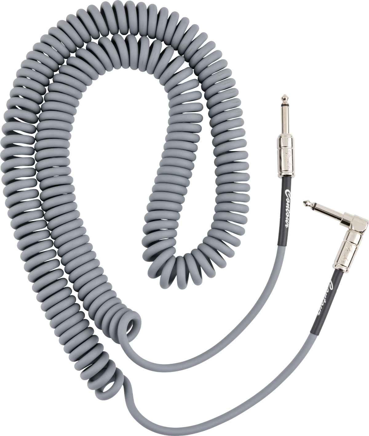 Fender Contour Series Coil Instrument Cable - Inca Silver