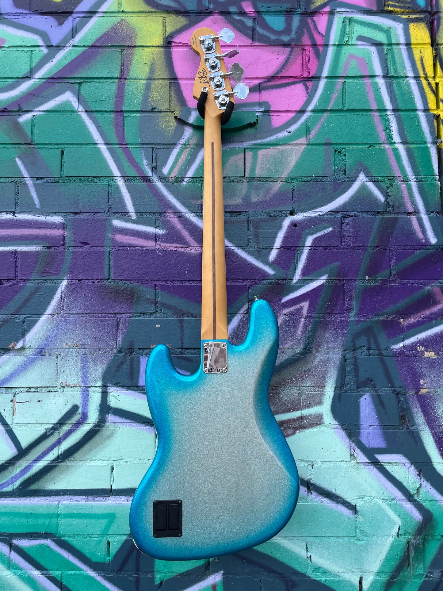 Fender Limited Player Plus X Blu Detiger Jazz Bass - Sky Burst Sparkle