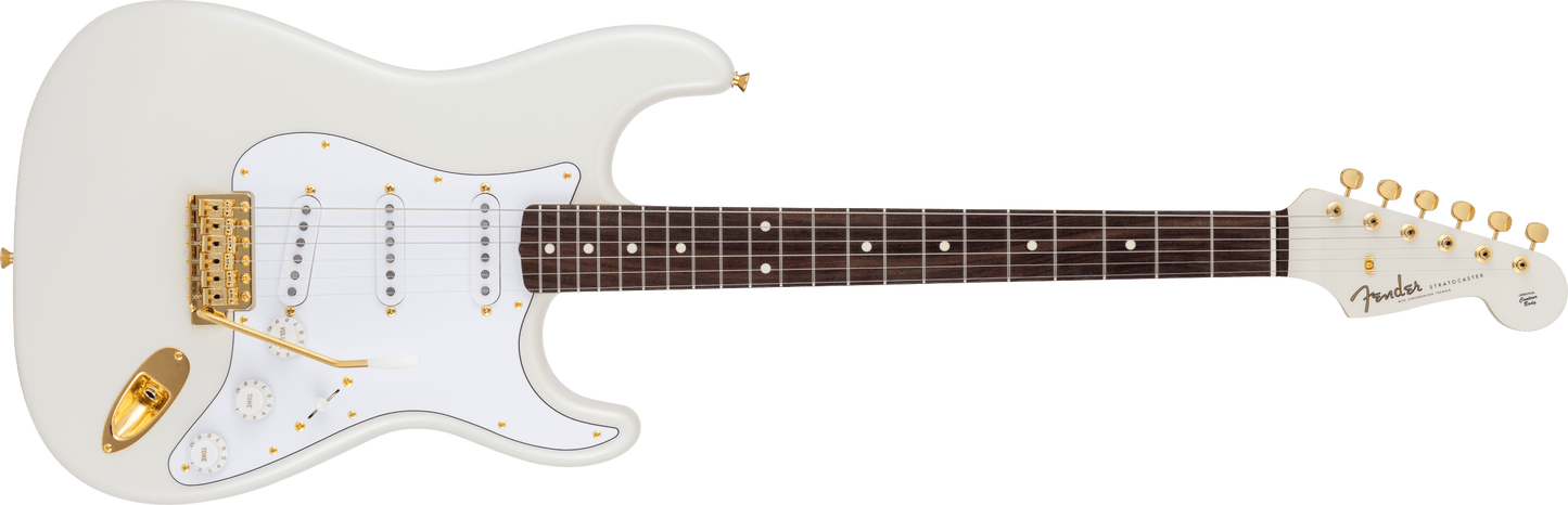 Fender MIJ Traditional 60s Stratocaster Electric Guitar - White Pearl