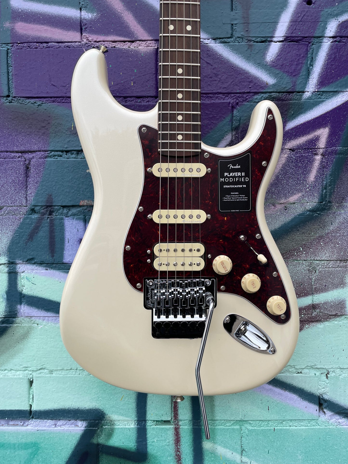 Fender Player II Modified Stratocaster HSS Floyd Rose Electric Guitar - Olympic Pearl