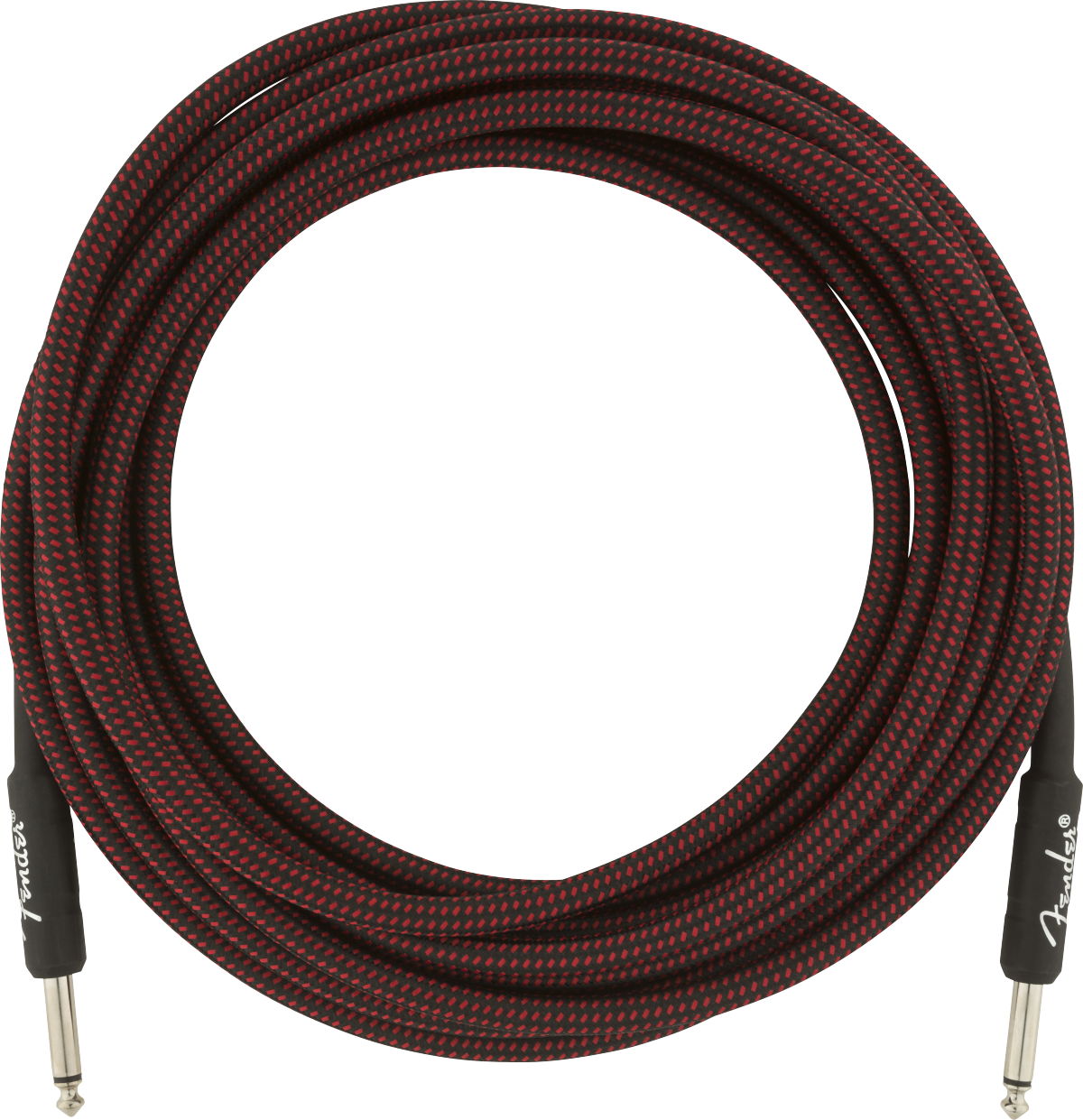 Fender Professional Series Tweed Instrument Cables - Red Tweed (18.6ft)