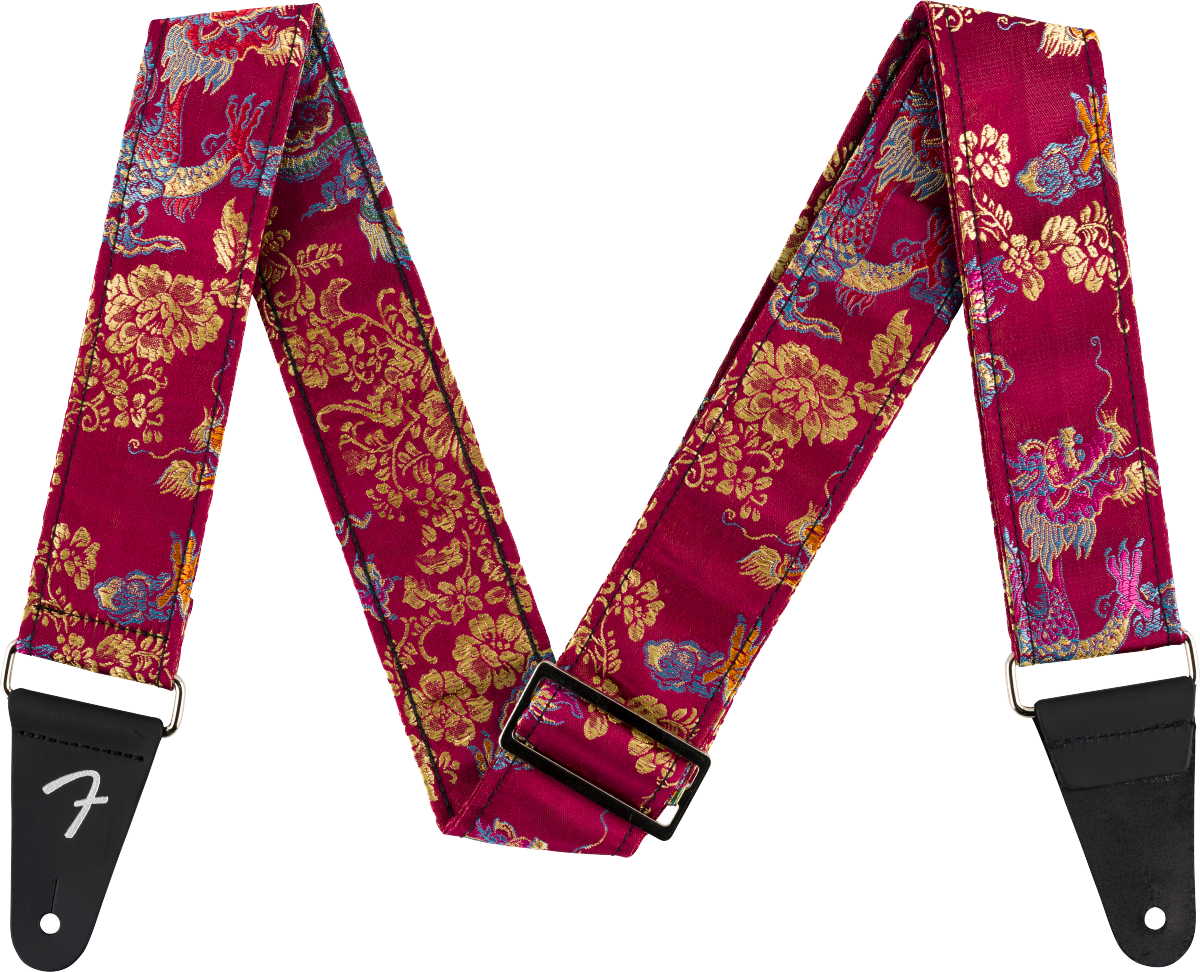 Fender Satin Dragon Strap - Wine