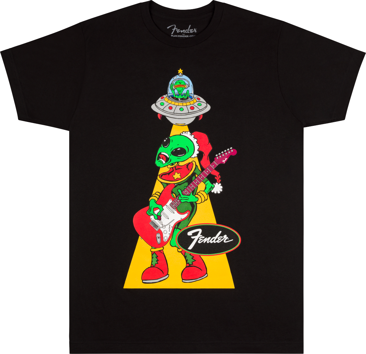 Fender Ugly Christmas T-Shirt - Alien