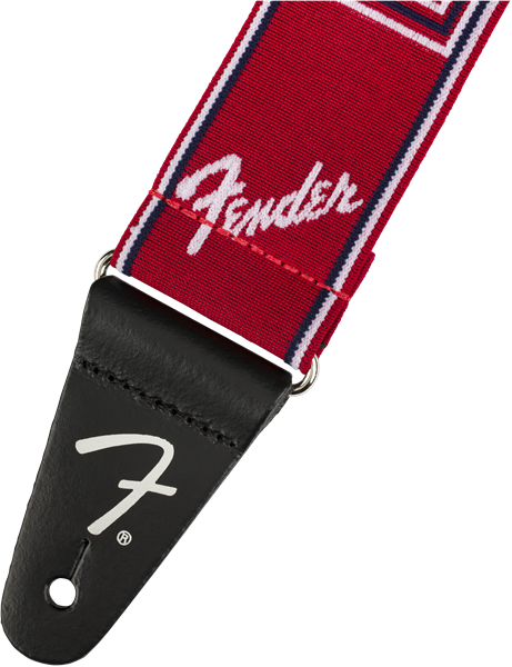 Fender WeighLess Monogram Straps - Red/White/Blue