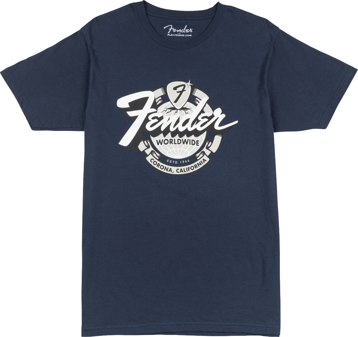 Fender World Wide Tee - Vintage Navy