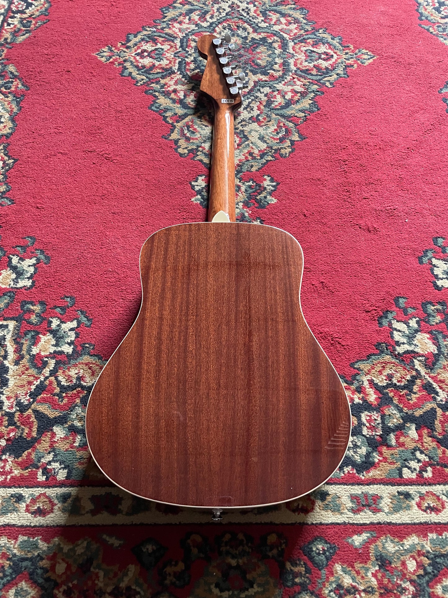 Fender California Standard Redondo Mini Acoustic Guitar with Bag - Natural Sapele