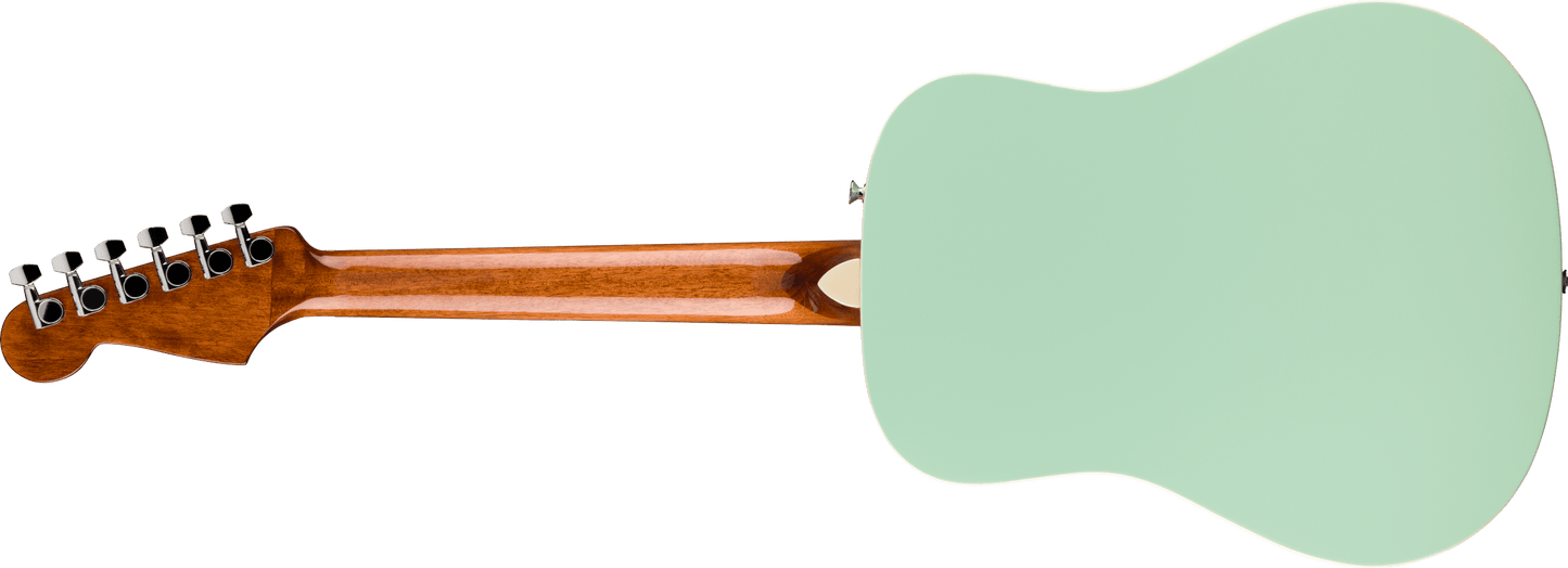 Fender California Standard Redondo Mini Acoustic Guitar with Bag - Surf Green