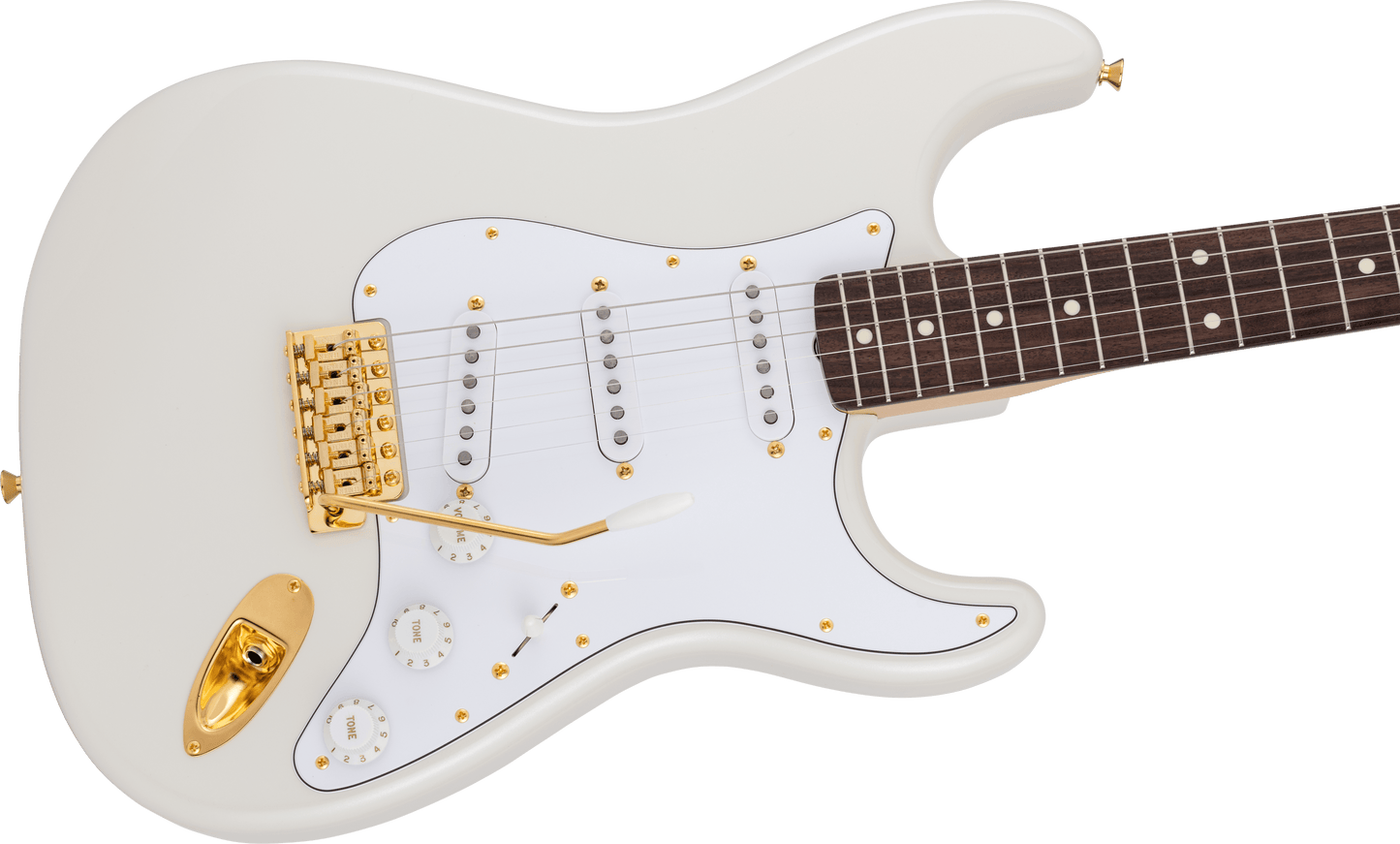 Fender MIJ Traditional 60s Stratocaster Electric Guitar - White Pearl