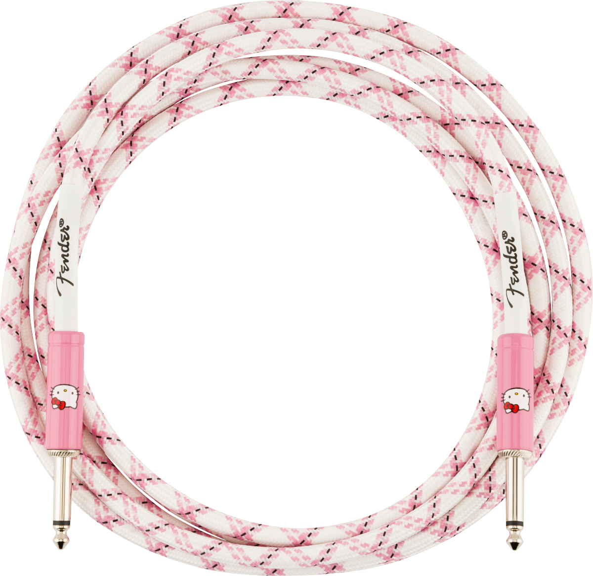 Fender x Hello Kitty White/Pink Woven Cable