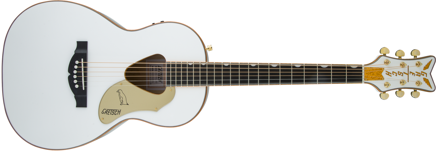 Gretsch G5021E Rancher Penguin Parlor Acoustic Electric Guitar - White