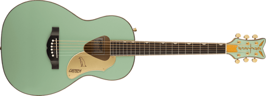 Gretsch G5021E Rancher Penguin Parlor Electric Acoustic Guitar - Mint Metallic