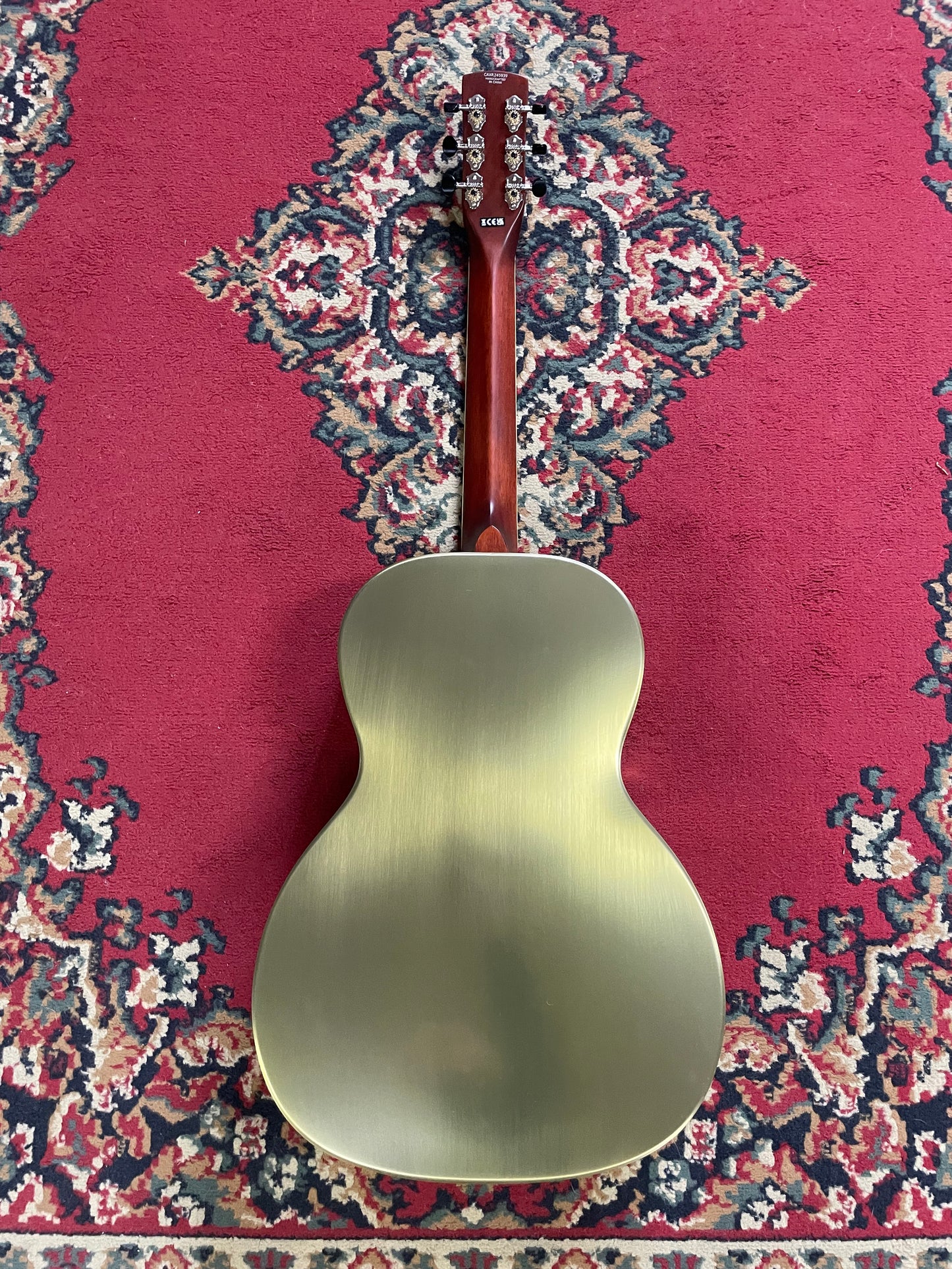 Gretsch G9202 Honey Dipper Special Round-Neck Brass Body Resonator Guitar - Bell Bronze