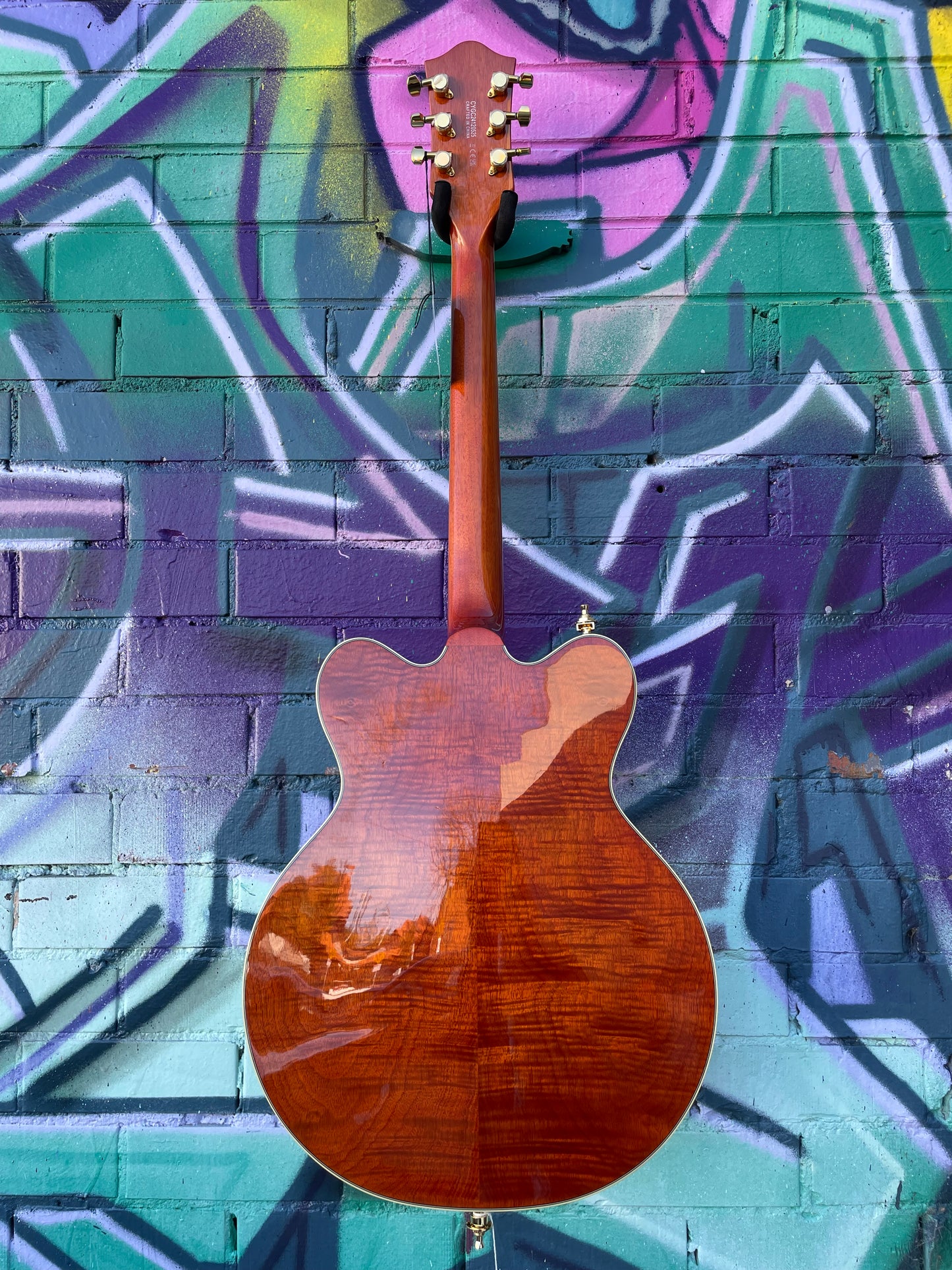 Gretsch Electromatic LTD Flame Okoume Broadkaster Double-Cut Electric Guitar with Bigsby - Roundup Orange