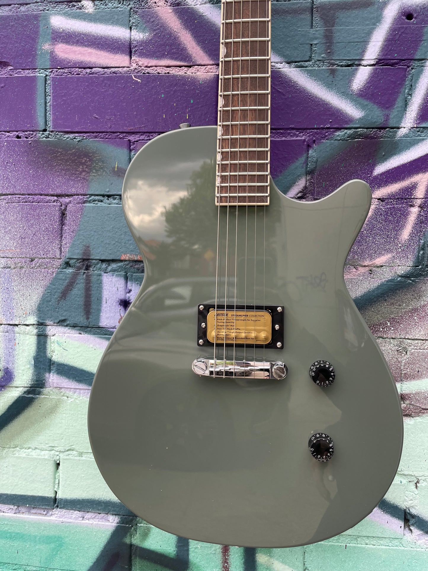 Gretsch Streamliner Jet Club 1 Pickup Electric Guitar - Olive Drab