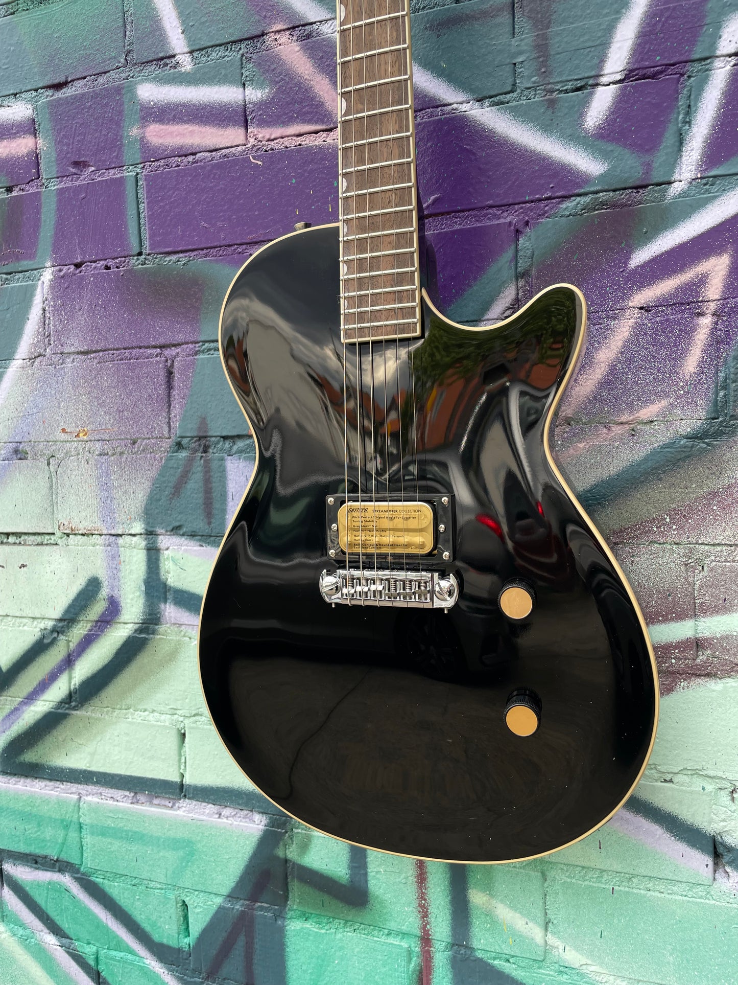 Gretsch Streamliner Jet 1 Pickup Electric Guitar - Jet Black